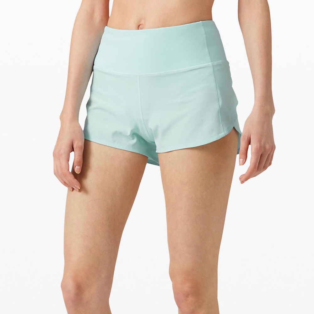 Lululemon Speed Up Short HR 2.5” in Blue Glow